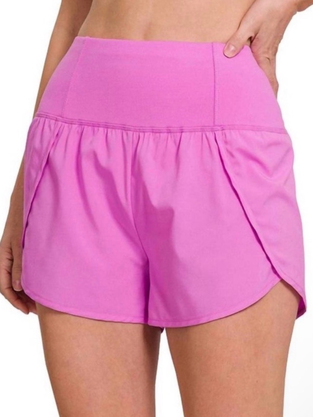 Zenana Outfitters High-Waist Shorts